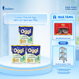  [COMBO 3 LON] Sữa bột Oggi dành cho người gầy - Bổ sung năng lượng, hỗ trợ tăng cân khoẻ - Lon 900g 