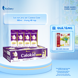  [THÙNG 48 HỘP] Thức uống dinh dưỡng Calokid Gold 180ml - Thơm ngon dễ uống, Bé thích mê 