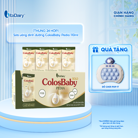  [THÙNG 24 HỘP] Sữa uống dinh dưỡng ColosBaby Pedia 110ml 