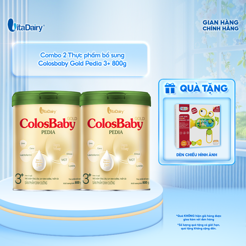  [COMBO 2 LON] Sữa bột ColosBaby Pedia Gold 3+ - Lon 800g 