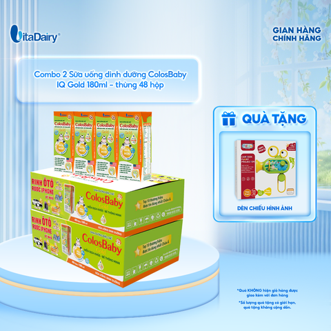  [COMBO 2] Sữa uống dinh dưỡng Colosbaby IQ Gold 180ml 