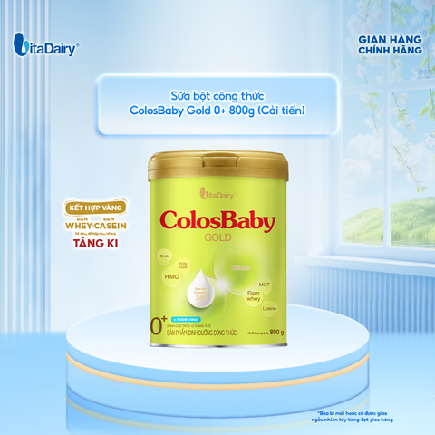  Sữa bột ColosBaby Gold 1+ cải tiến cho trẻ – Bổ sung dinh dưỡng cho bé - Lon 800g 