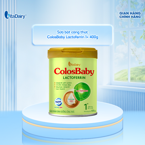  Sữa bột ColosBaby Lactoferrin cho trẻ từ 1+ 400g – Bổ sung dinh dưỡng, hỗ trợ đề kháng 