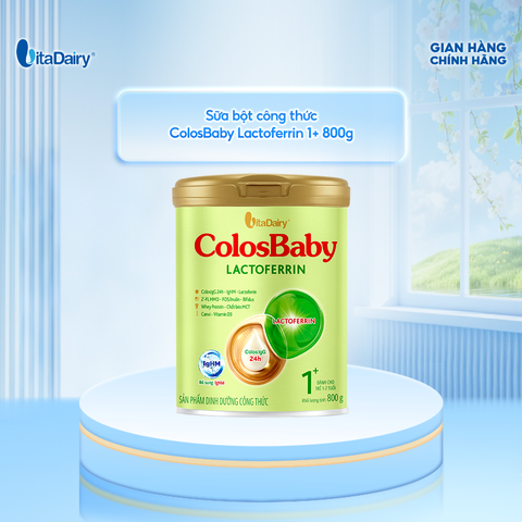 Sữa bột ColosBaby Lactoferrin cho trẻ từ 1+ 800g – Bổ sung dinh dưỡng, hỗ trợ đề kháng 