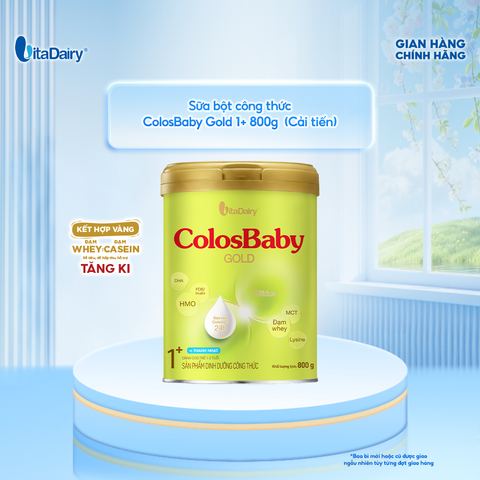 Sữa bột ColosBaby Gold cải tiến 0+ cho trẻ sơ sinh – Bổ sung dinh dưỡng cho bé - Lon 800g 