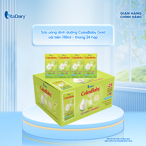  Sữa uống dinh dưỡng ColosBaby Gold cải tiến 110ml - thùng 24 hộp 