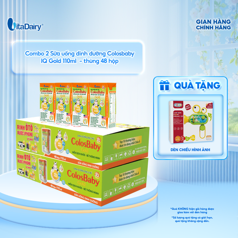  Combo 2 Sữa uống dinh dưỡng Colosbaby IQ Gold 110ml - VitaDairy 