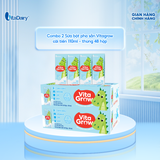  [COMBO 2 THÙNG 48 HỘP] Sữa uống dinh dưỡng Vitagrow cải tiến 110ml - Bổ sung năng lượng, Thơm ngon dễ uống 