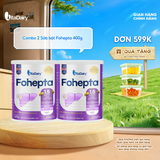  [COMBO 2 LON] Thực phẩm dinh dưỡng y học Fohepta 400g 