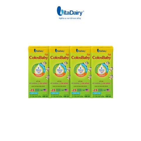  Sữa uống dinh dưỡng ColosBaby Gold cải tiến 180ml - thùng 24 hộp 