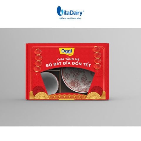  [QUÀ TẶNG KHÔNG BÁN] Bộ chén dĩa hoa Oggi 