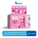  Thức uống dinh dưỡng sữa trái cây hương dâu Metis 180ml - thùng 48 hộp 
