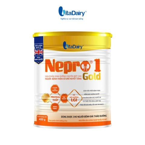  Combo 2 Sữa bột Nepro 1 Gold 400g (cho người tiểu đường) - VitaDairy 
