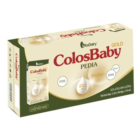  [THÙNG 48 HỘP] Sữa uống dinh dưỡng ColosBaby Pedia 110ml 