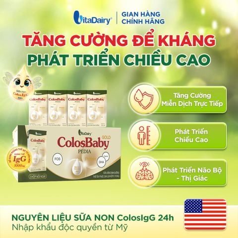  [COMBO 2 THÙNG 48 HỘP] Sữa uống dinh dưỡng ColosBaby Pedia 110ml 