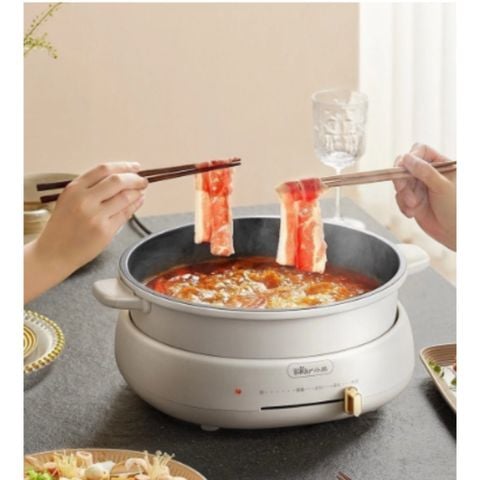  [QUÀ TẶNG KHÔNG BÁN] Bộ Nồi Lẩu Nướng Bear 3 khay 3in1 