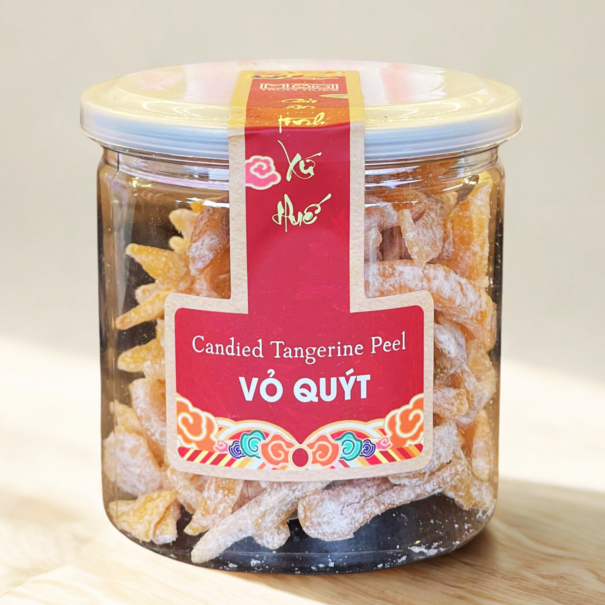  Mứt Vỏ Quýt Hũ 