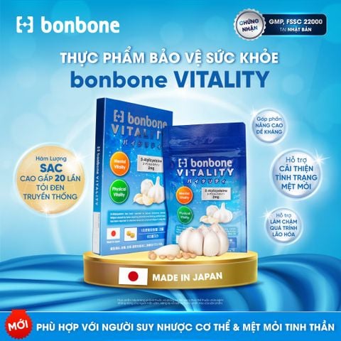THỰC PHẨM HỖ TRỢ TÁI TẠO NĂNG LƯỢNG TỪ NHẬT BẢN - BONBONE VITALITY