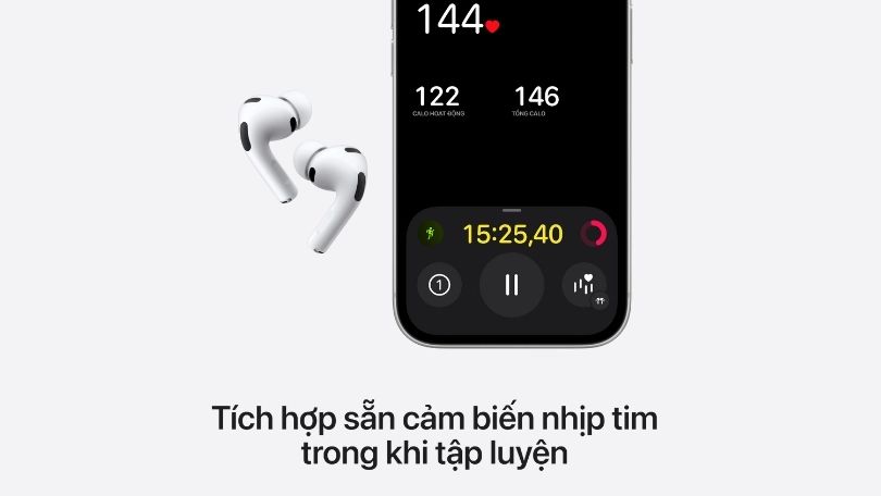 Tai nghe Bluetooth Apple AirPods Pro 3 2025 Type-C | Chính hãng (MFHP4ZP/A)