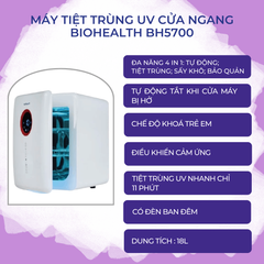 Máy Tiệt Trùng  UV  Cao Cấp Cửa Trên 18L BH5700, Sấy Khô, Tiệt Trùng UV, Bảo Quản