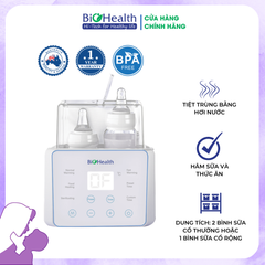 (Gift) Máy hâm sữa tiệt trùng 2 bình BIOHEALTH BH9100 trị giá 900.000đ