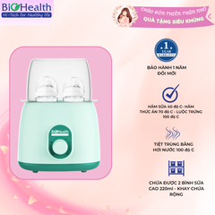 Máy hâm sữa đôi đa năng BIOHEALTH BH9210, Hâm Sữa, Hâm Thức Ăn, Tiệt Trùng, Luộc Trứng
