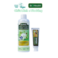 Combo Chăm Sóc Răng Miệng Thiên Nhiên BioHealth (KĐR Than Gừng 70g + Nước súc miệng Lá trầu không 250ml)