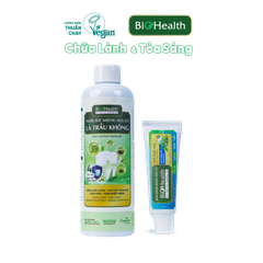 Combo chăm sóc răng miệng Biohealth Cho Răng Yếu, Hay Ê Buốt – Sạch Mảng Bám – Thơm Mát Lâu – hỗ trợ Kháng Viêm Tự Nhiên Nhờ Trà Bạc Hà và Lá Trầu Không (KĐR Trà Bạc Hà 70g + Nước súc miệng Lá Trầu Không 250ml)