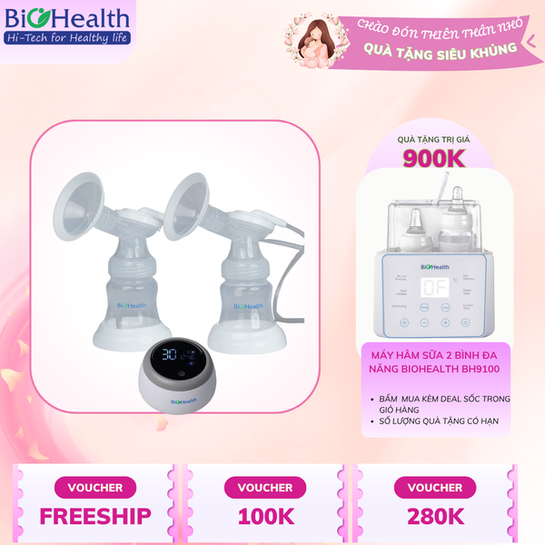 Máy Hút Sữa Điện Đôi Biohealth 30 Cấp Độ IE SMART