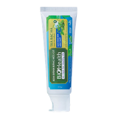 Combo chăm sóc răng miệng Biohealth Cho Răng Yếu, Hay Ê Buốt – Sạch Mảng Bám – Thơm Mát Lâu – hỗ trợ Kháng Viêm Tự Nhiên Nhờ Trà Bạc Hà và Lá Trầu Không (KĐR Trà Bạc Hà 70g + Nước súc miệng Lá Trầu Không 250ml)
