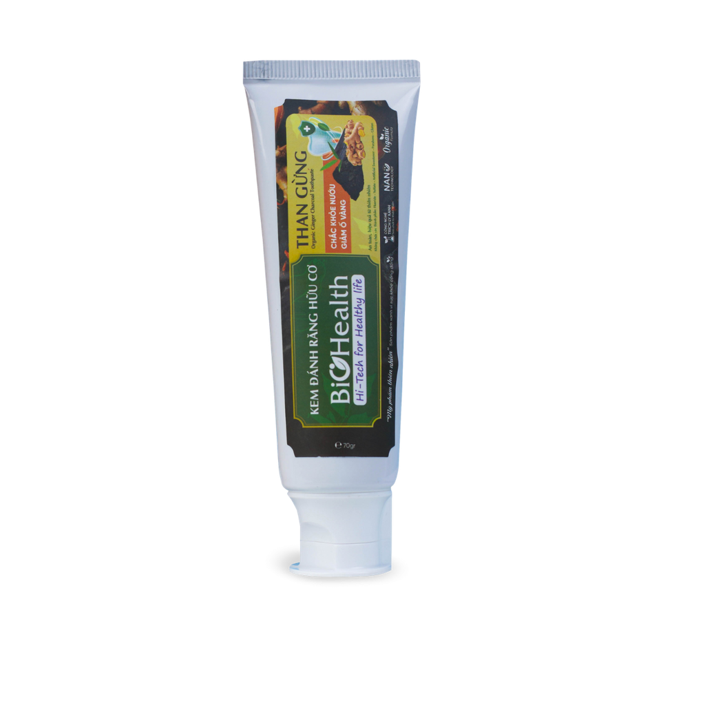 Combo Chăm Sóc Răng Miệng Thiên Nhiên BioHealth (KĐR Than Gừng 70g + Nước súc miệng Lá trầu không 250ml)