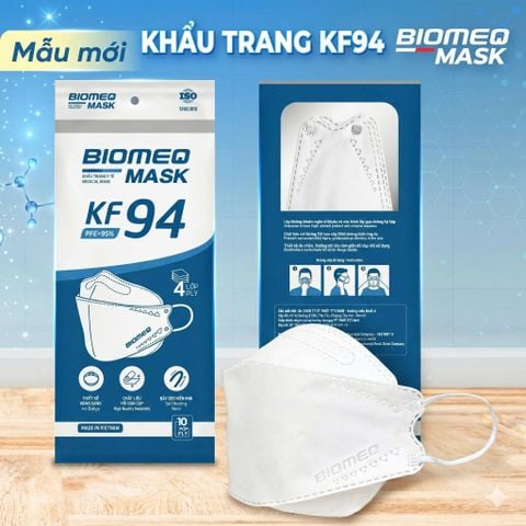 Khẩu trang KF94 BIOMEQ MASK+  TÚI 10 CÁI