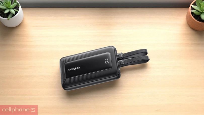 Pin sạc dự phòng Anker Zolo 20000mAh 45W 1A1C tích hợp 2 cáp Type-C A1681