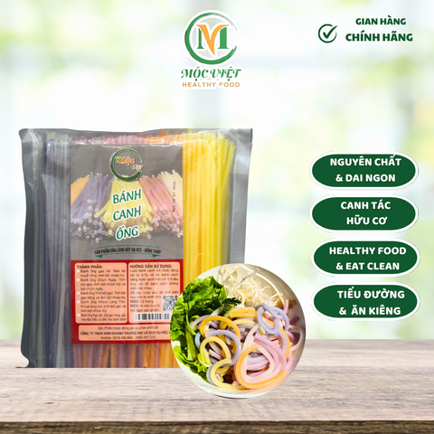  Bánh canh ống rau củ ngũ sắc gói 500g 