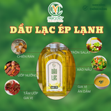  Dầu lạc hữu cơ ép lạnh chai thủy tinh 500ml 