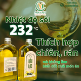  Dầu lạc hữu cơ ép lạnh chai thủy tinh 500ml 