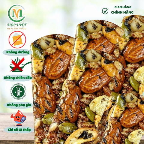  Thanh cơm gạo lứt siêu hạt ngũ cốc Nguyên vị hộp 250gr 