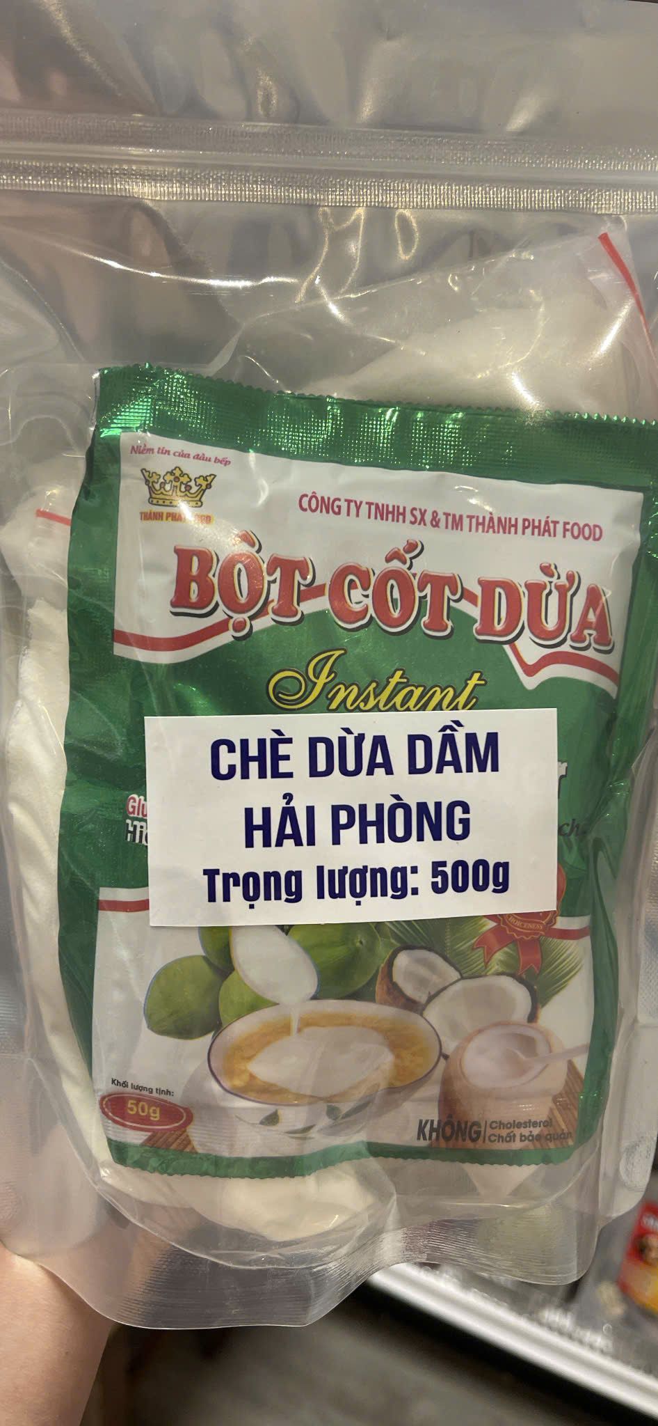  set chè dừa dầm 