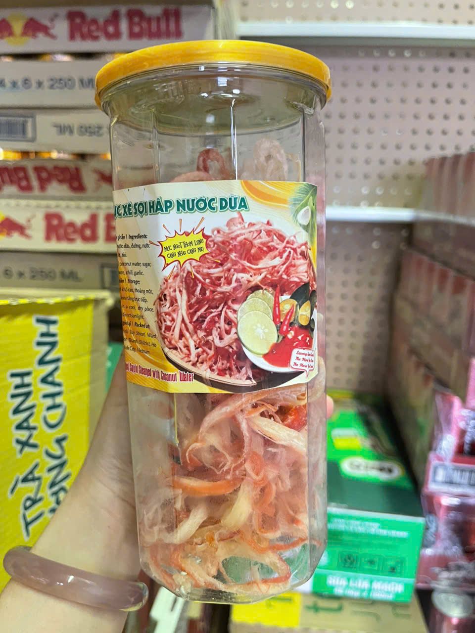  mực hấp nước dừa 