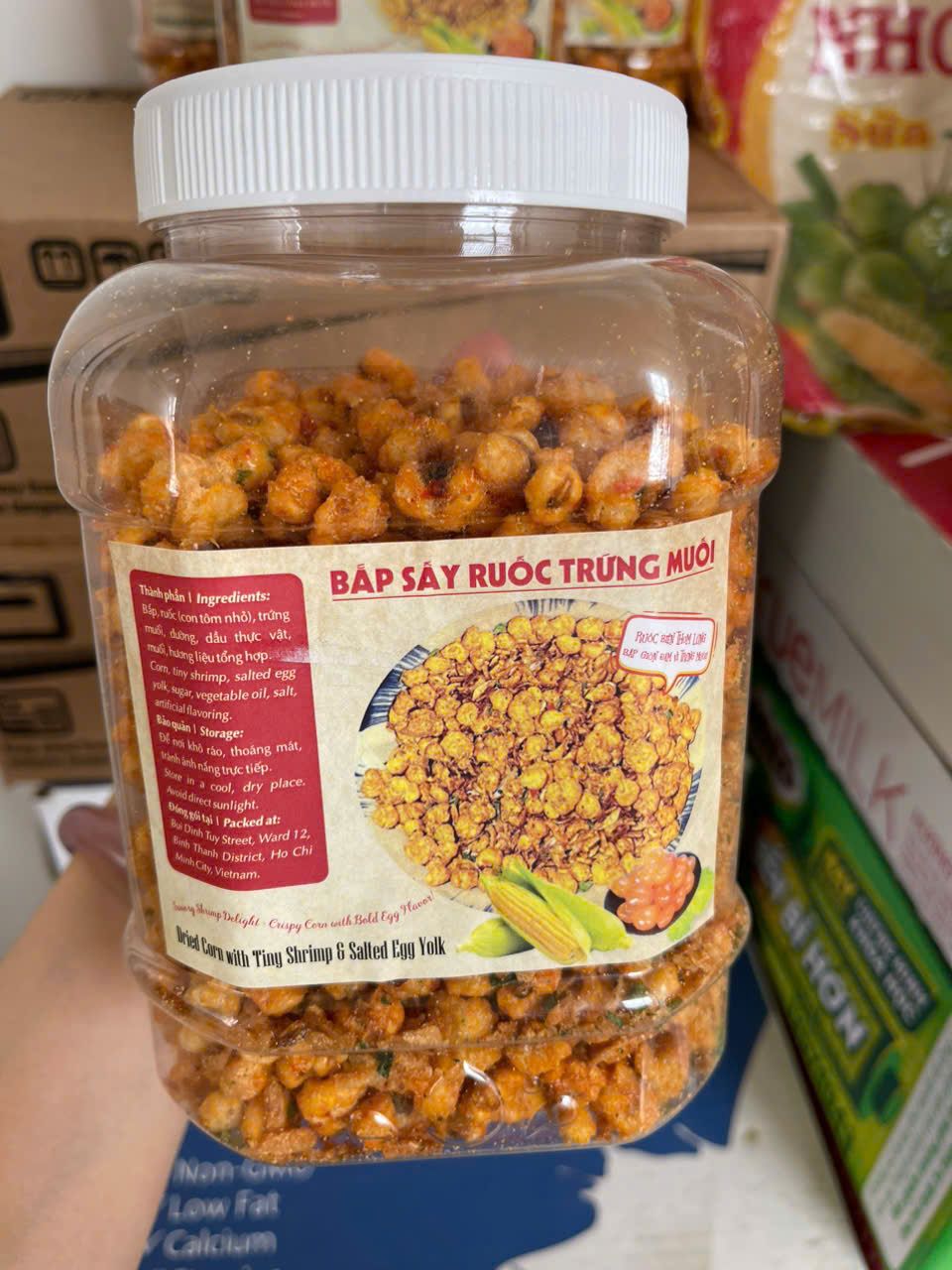  bắp ruốc trứng muối 