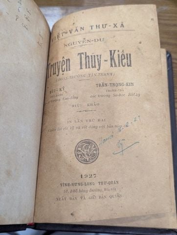  Truyện Thuý Kiều - Bùi Kỷ - Trần Trọng Kim (Sách Đóng Bìa Mất Bìa Gốc Bản In Trước 1945) 