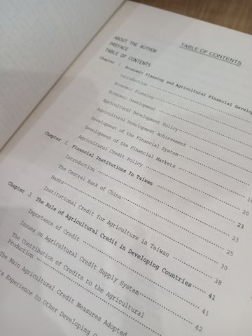  Building An Agricultural Financial System In A Developing Country: The Taiwan Experience 