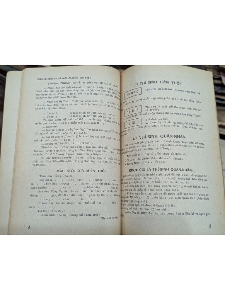  Thể Lệ Và Chương Trình Thi 1966 - Nguyễn Kỳ Văn, Trần La 