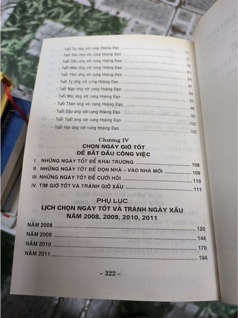  Phong Tục Chọn Ngày Tốt Trong Dân Gian (2008 - 2011) - Phong Sinh, Cát Tường 