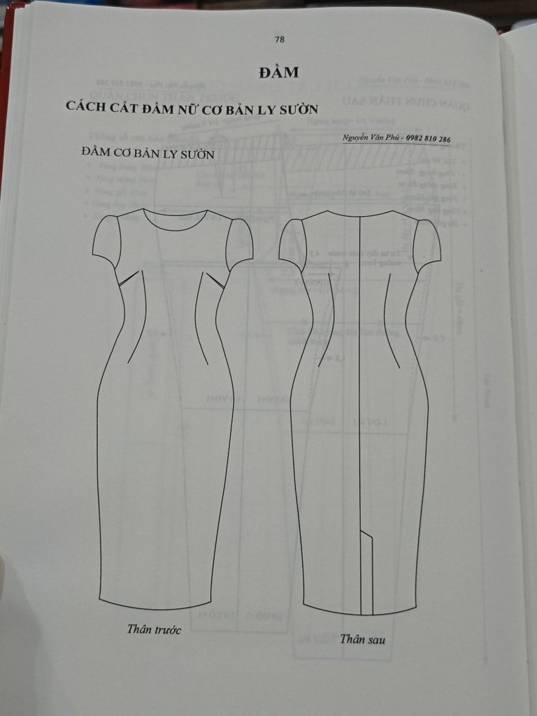  Giáo Trình Cắt May Toàn Tập: Cắt May Cao Cấp Form Sài Gòn (Ren-rich) - Nguyễn Văn Phú 