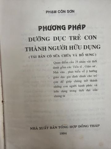  Phương Pháp Dưỡng Dục Trẻ Con Thành Người Hữu Dụng - Phạm Côn Sơn 