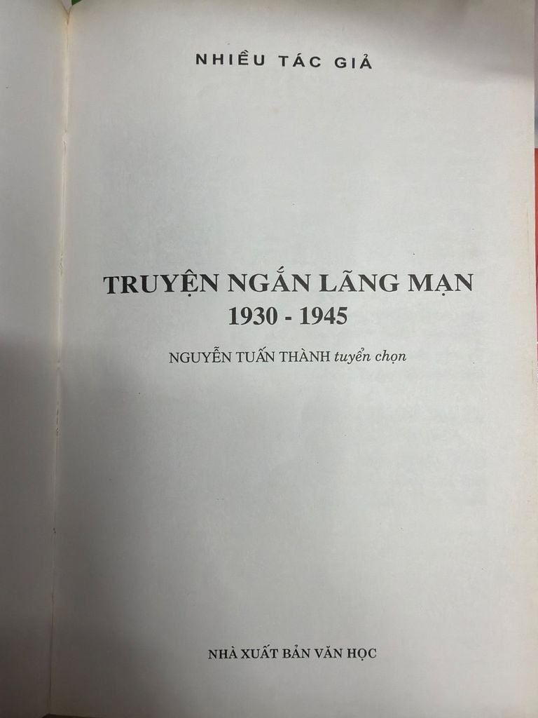  Truyện Ngắn Lãng Mạn 1930 - 1945 Tuyển Chọn 