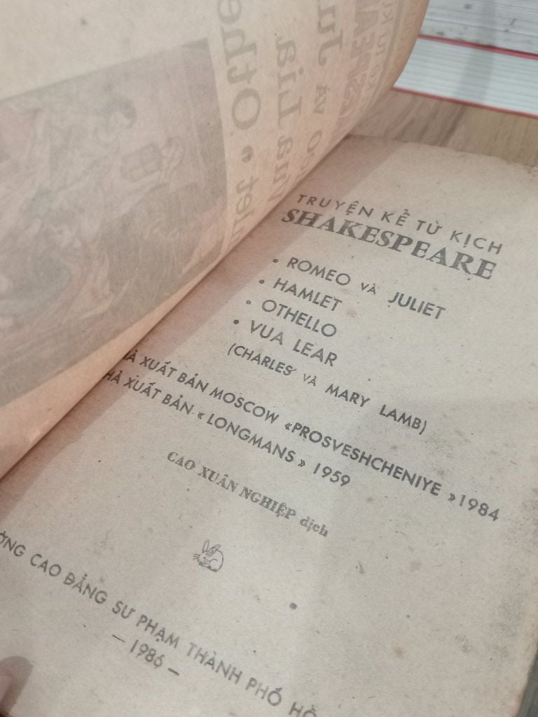 Truyện Kể Tứ Kịch Shakespeare: Romeo và Juliet, Vua Lia, Hamlet, Othello 