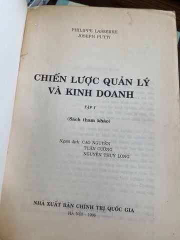  Chiến Lược Quản Lý Và Kinh Doanh - Philippe Lasserre, Joseph Putti 