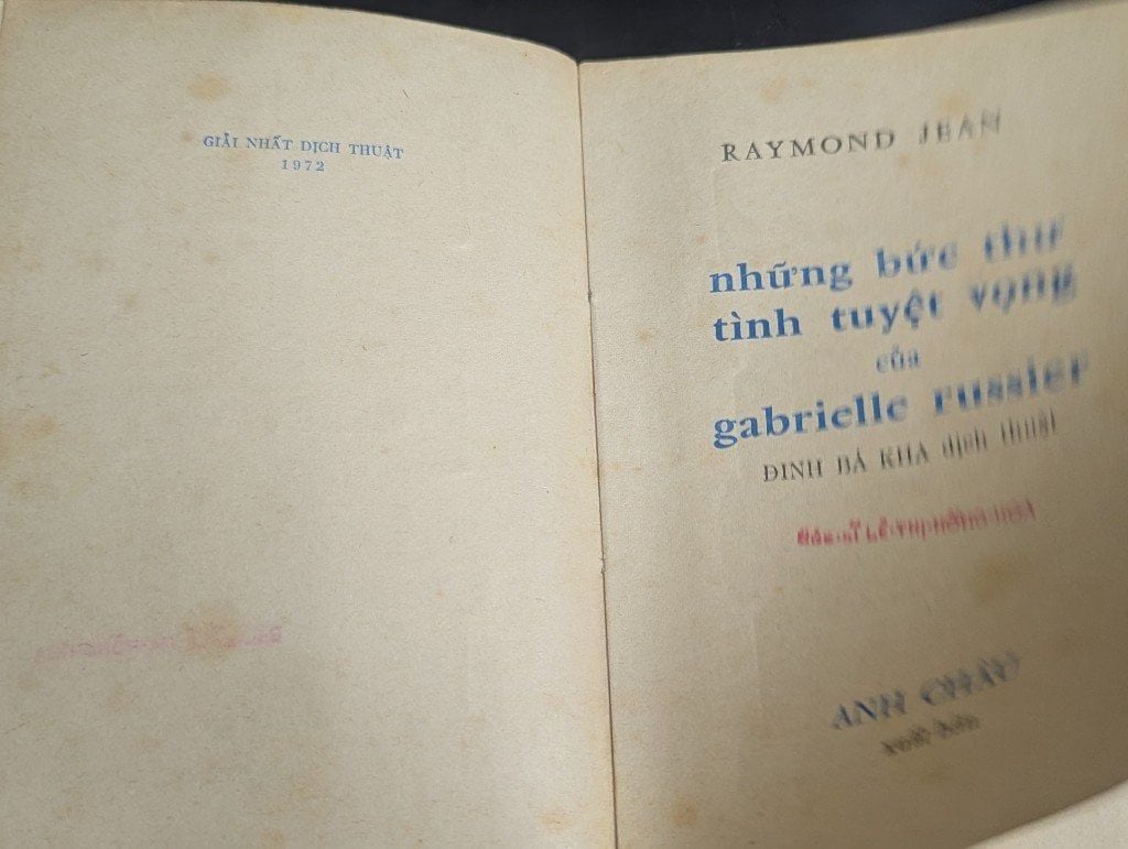  Những Bức Thư Tình Tuyệt Vọng - Raymond Jean 